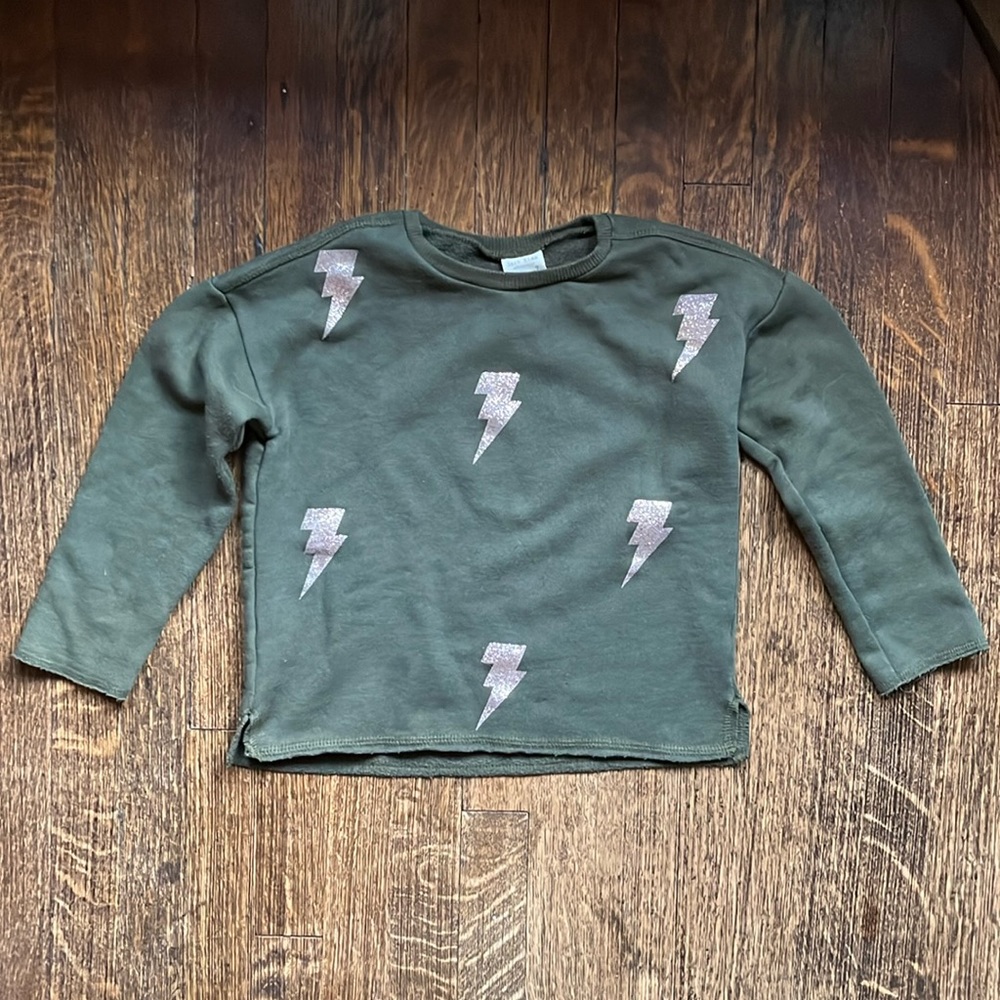 ZARA lightening bolt sweatshirt